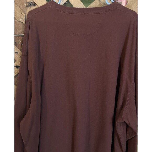 DULUTH Trading Co. Brown Long Sleeved Henley Shirt Men's LongTail 3XL - Picture 8 of 8